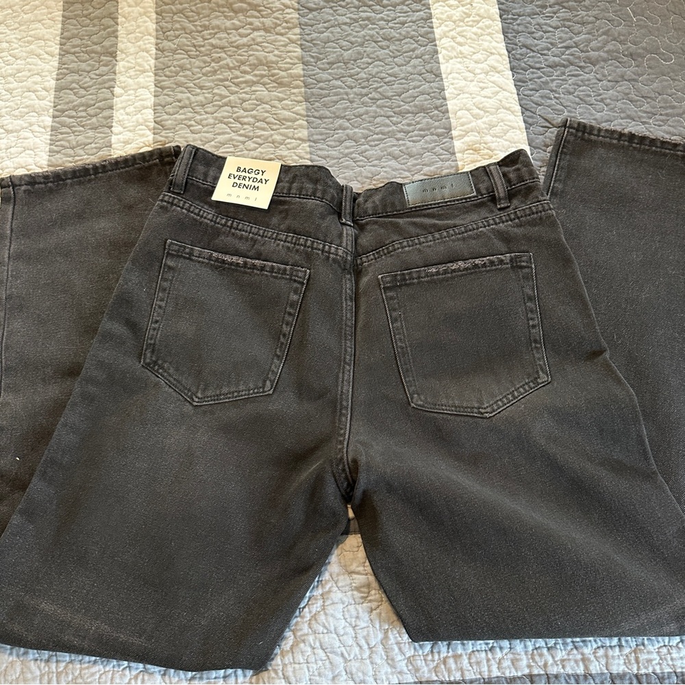 Mnml baggy everyday jeans. New with tags. NWT. Vintage black. 34 x 30 - Picture 10 of 11